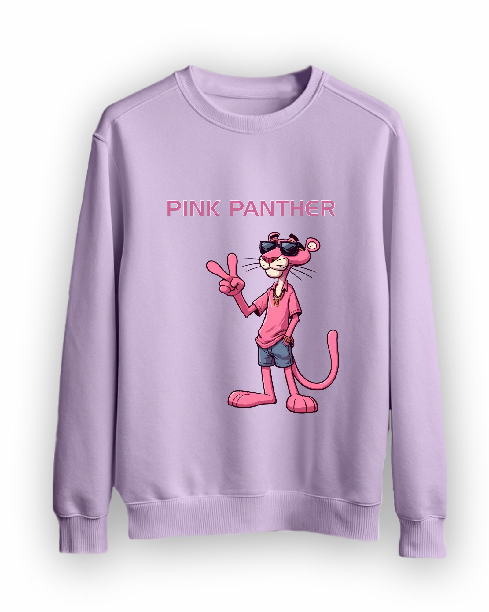 Pink Panther Sweatshirt (Lavender)